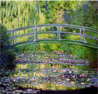 The Waterlily Pond With The Japanese Bridge, 1899-Claude Monet Painting